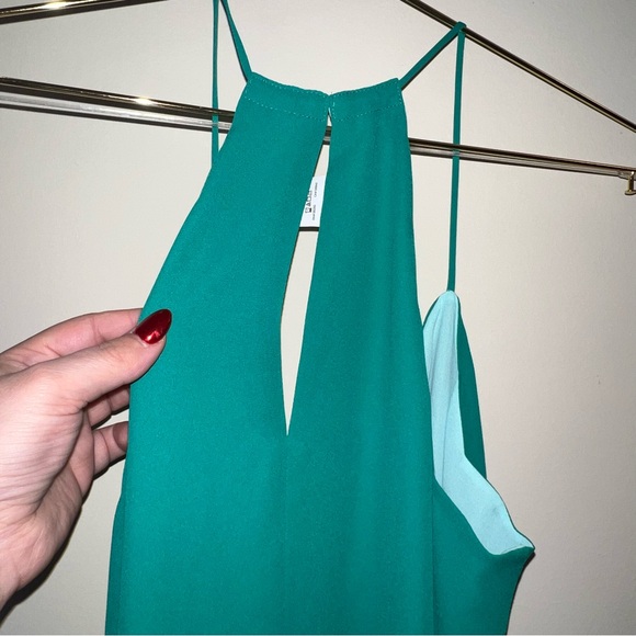 Express Small Green Halter Tank Blouse NWT - Picture 5 of 6